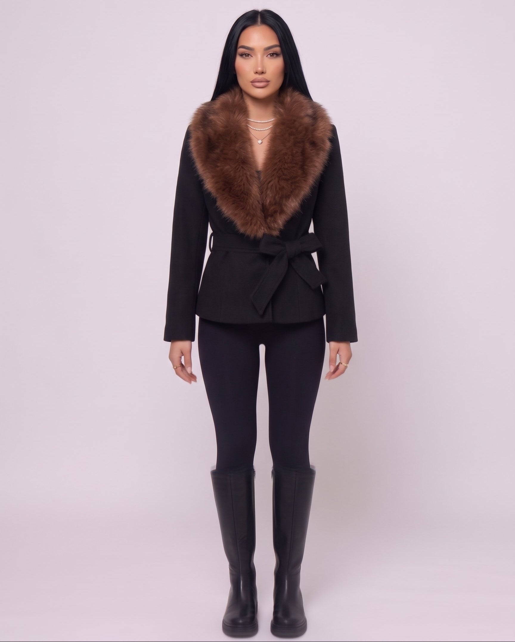 Black Fux Jacket