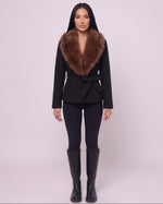 Black Fux Jacket
