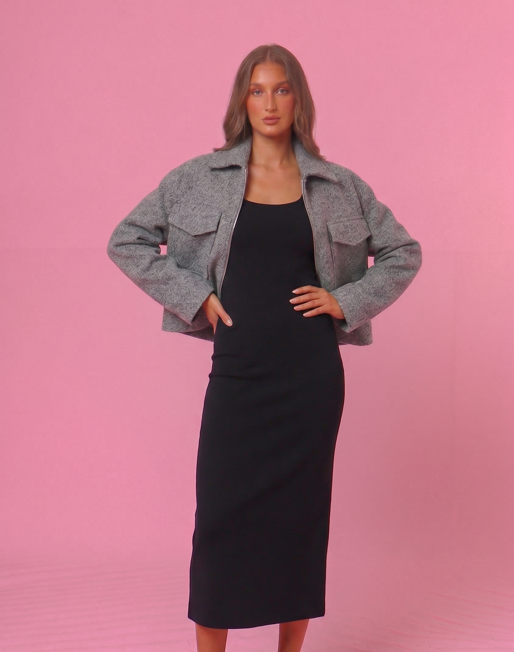 Jacke mit cropped fit - 3 Farben