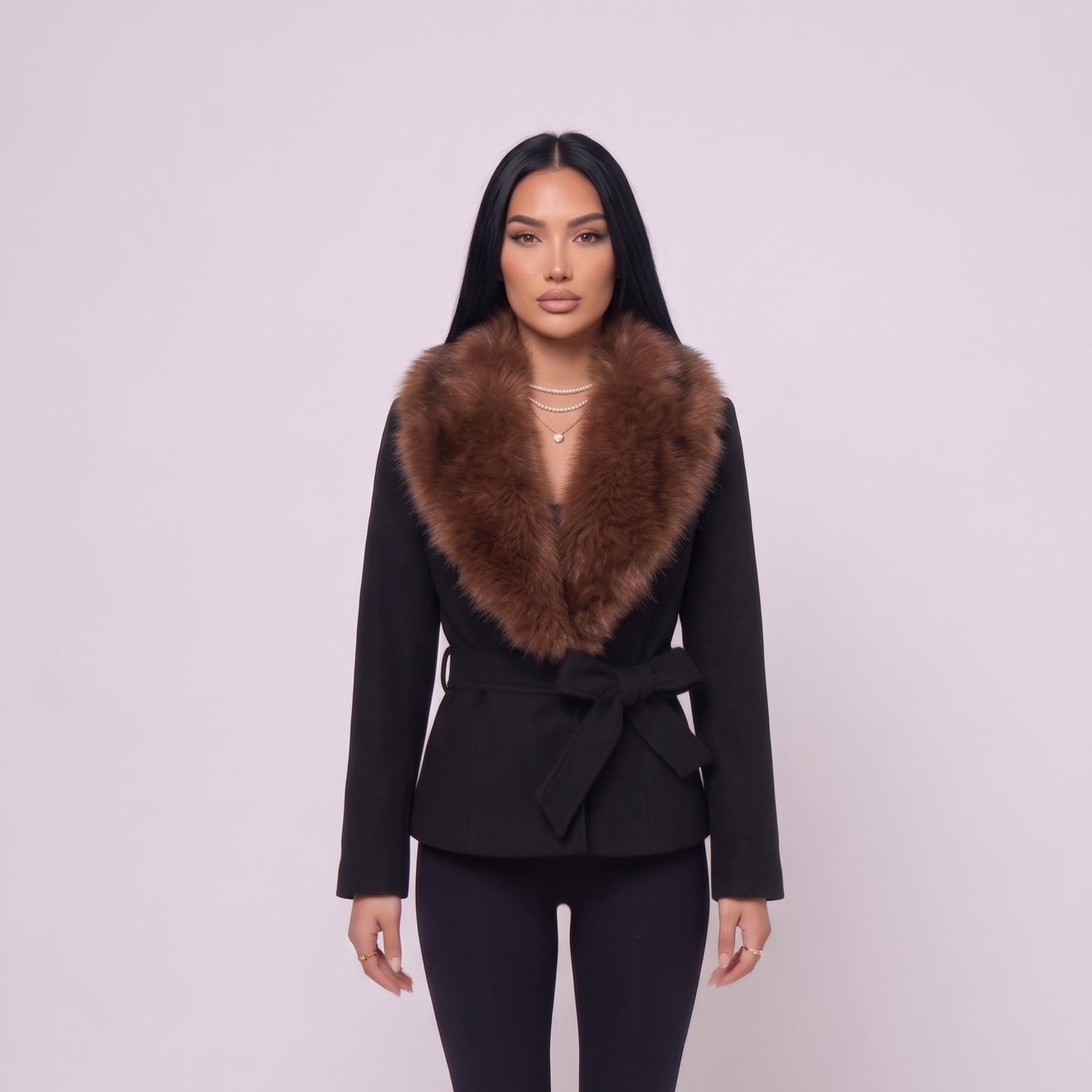Black Fux Jacket