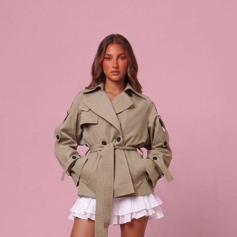 Mid Length Trench Coat