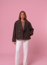 Double Breasted Thick Coat - 2 Farben