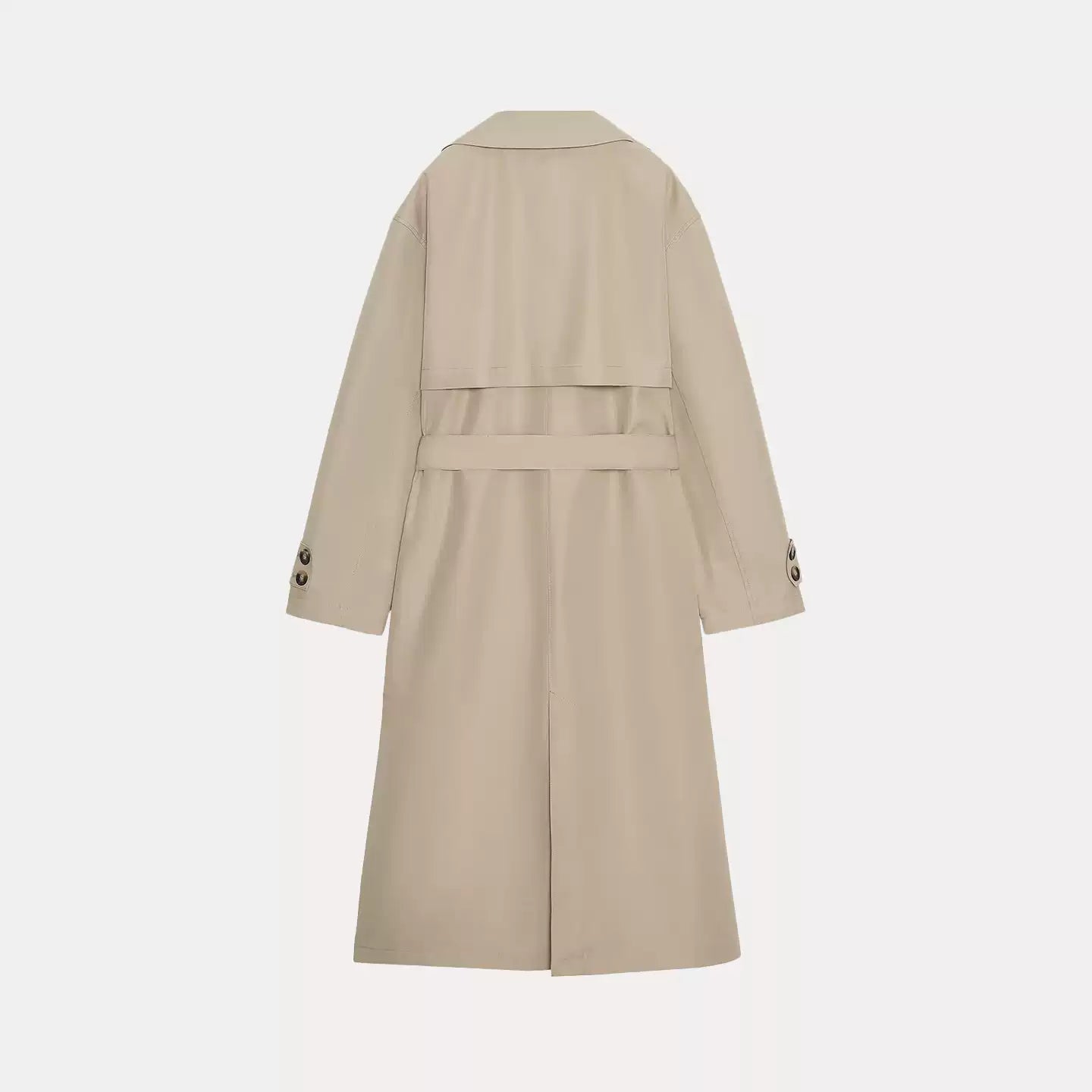 Beige Long Trench Coat