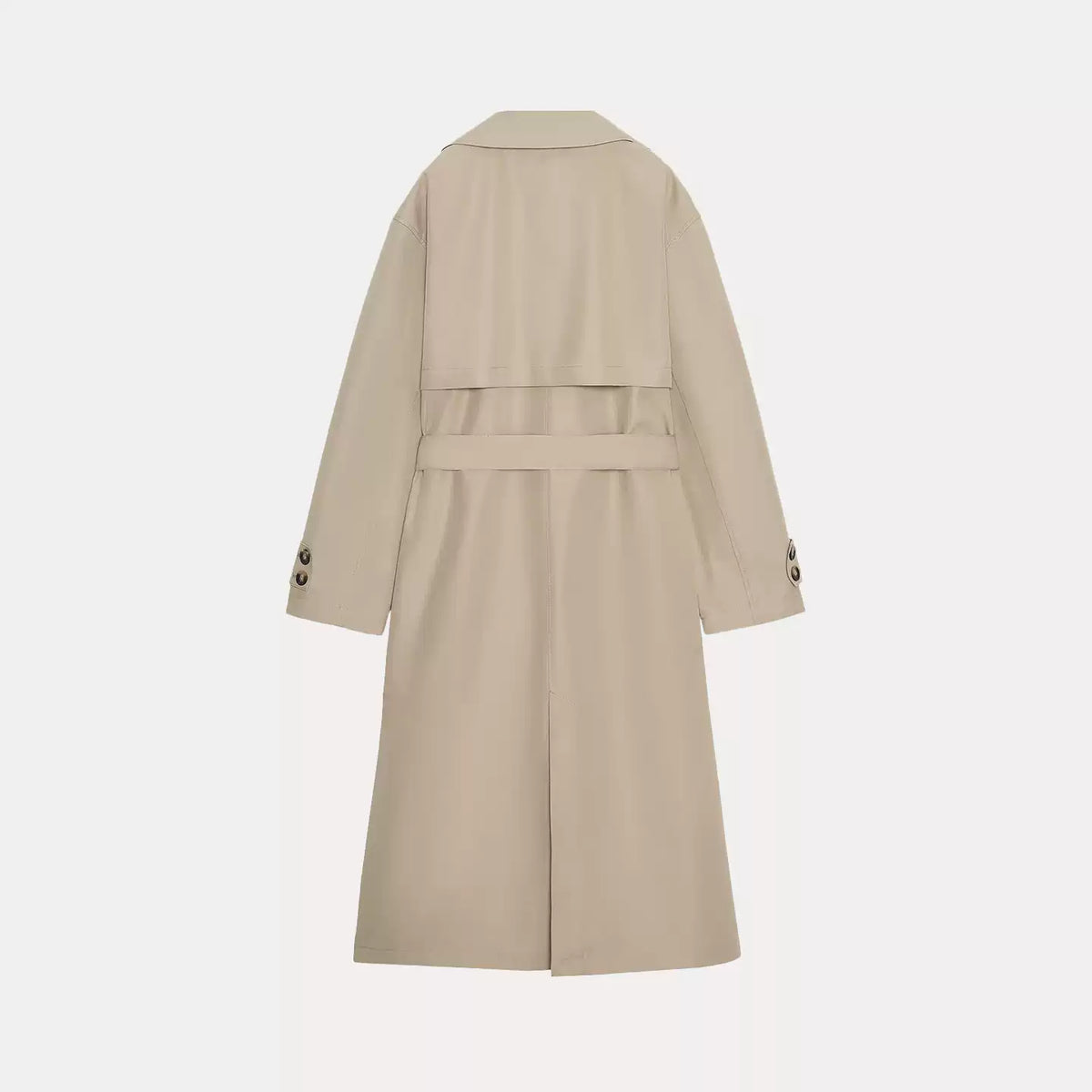 Beige Long Trench Coat