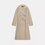 Beige Long Trench Coat
