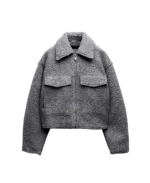 Jacke mit cropped fit - 3 Farben
