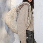 Oversize Fur Tote Bag