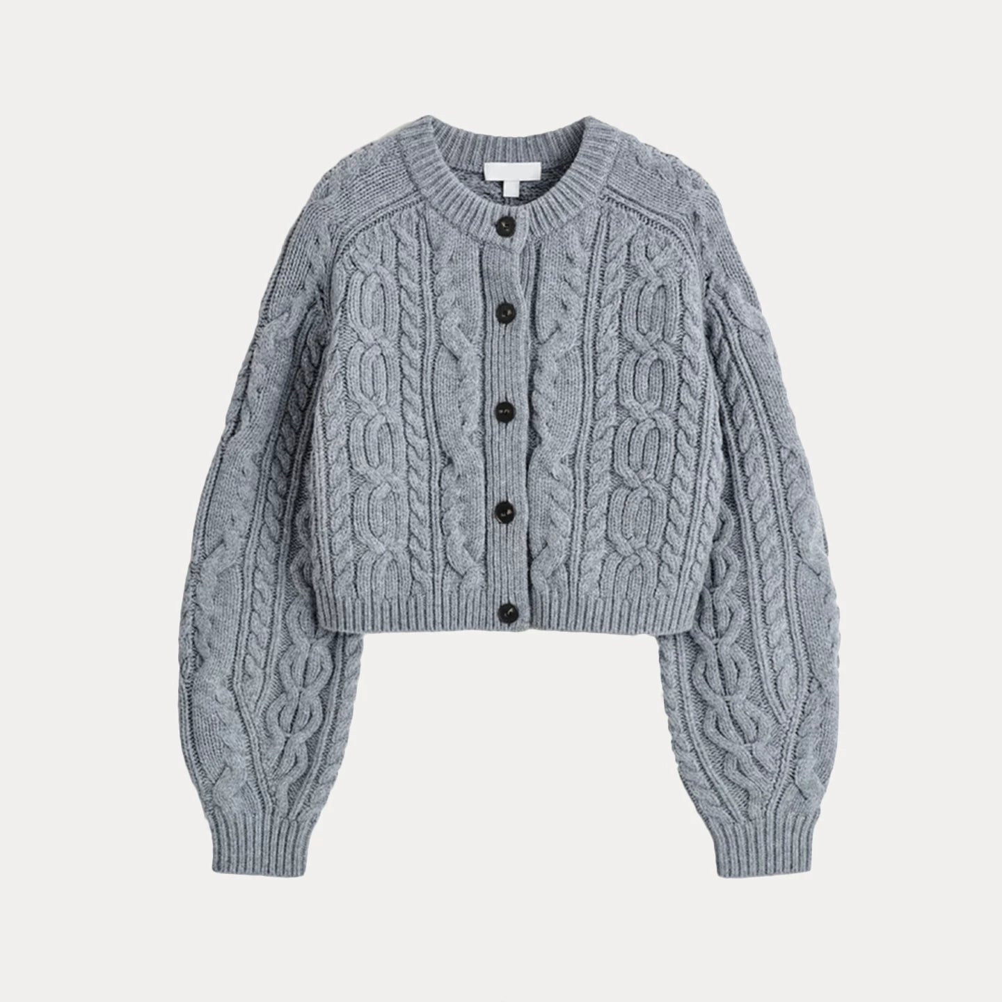 Knitted Cardigan - Grey