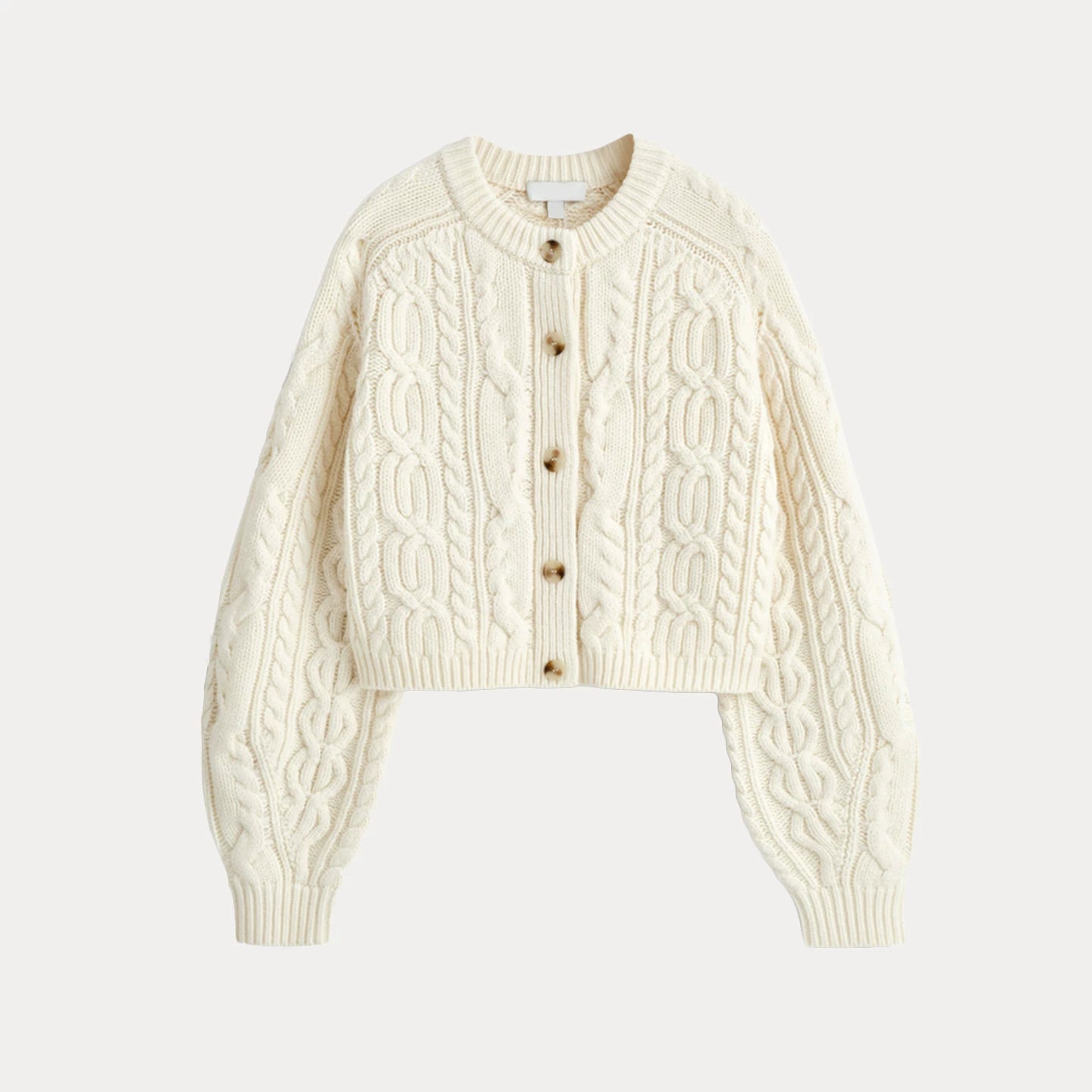 Knitted Cardigan - White