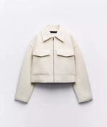 Jacke mit cropped fit - 3 Farben