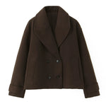 Double Breasted Thick Coat - 2 Farben