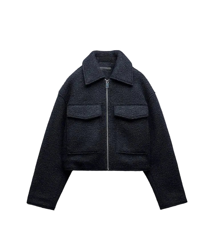 Jacke mit cropped fit - 3 Farben
