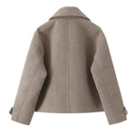 Double Breasted Thick Coat - 2 Farben