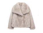 Faux Fur Jacke - Off White