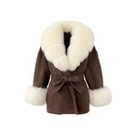 Off White Khaki Furr Jacket