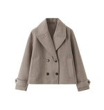 Double Breasted Thick Coat - 2 Farben