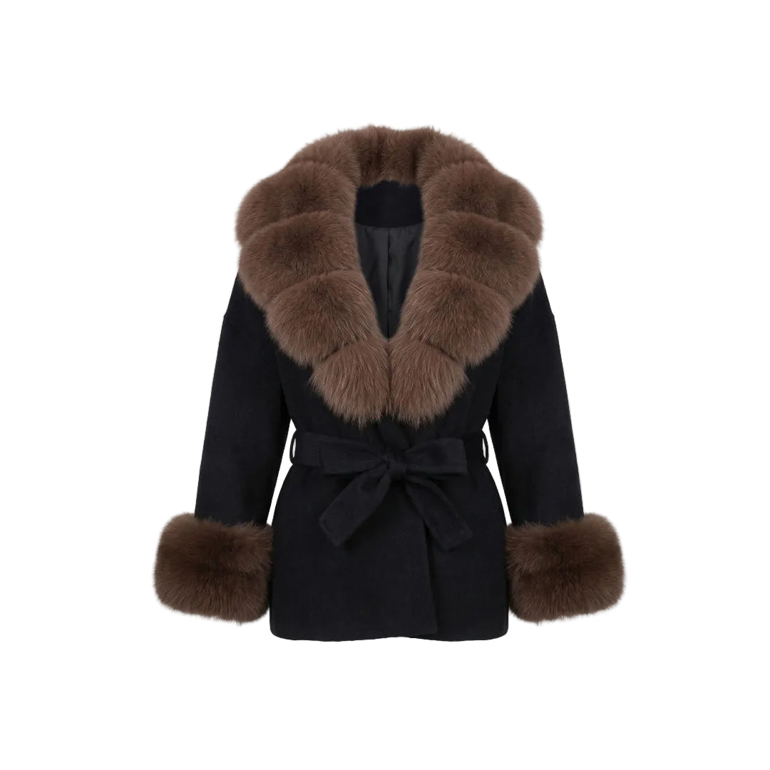 Autumn Black Furr Jacket