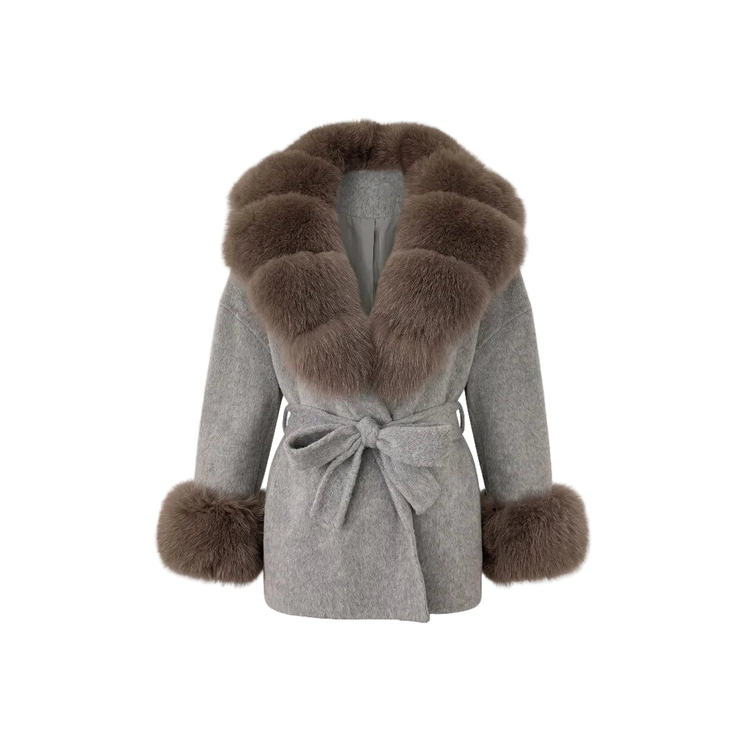 Autumn Grey furr Jacket