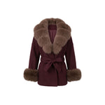 Autumn Burgundy Furr Jacket