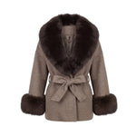 Mocha Grey Furr Jacket