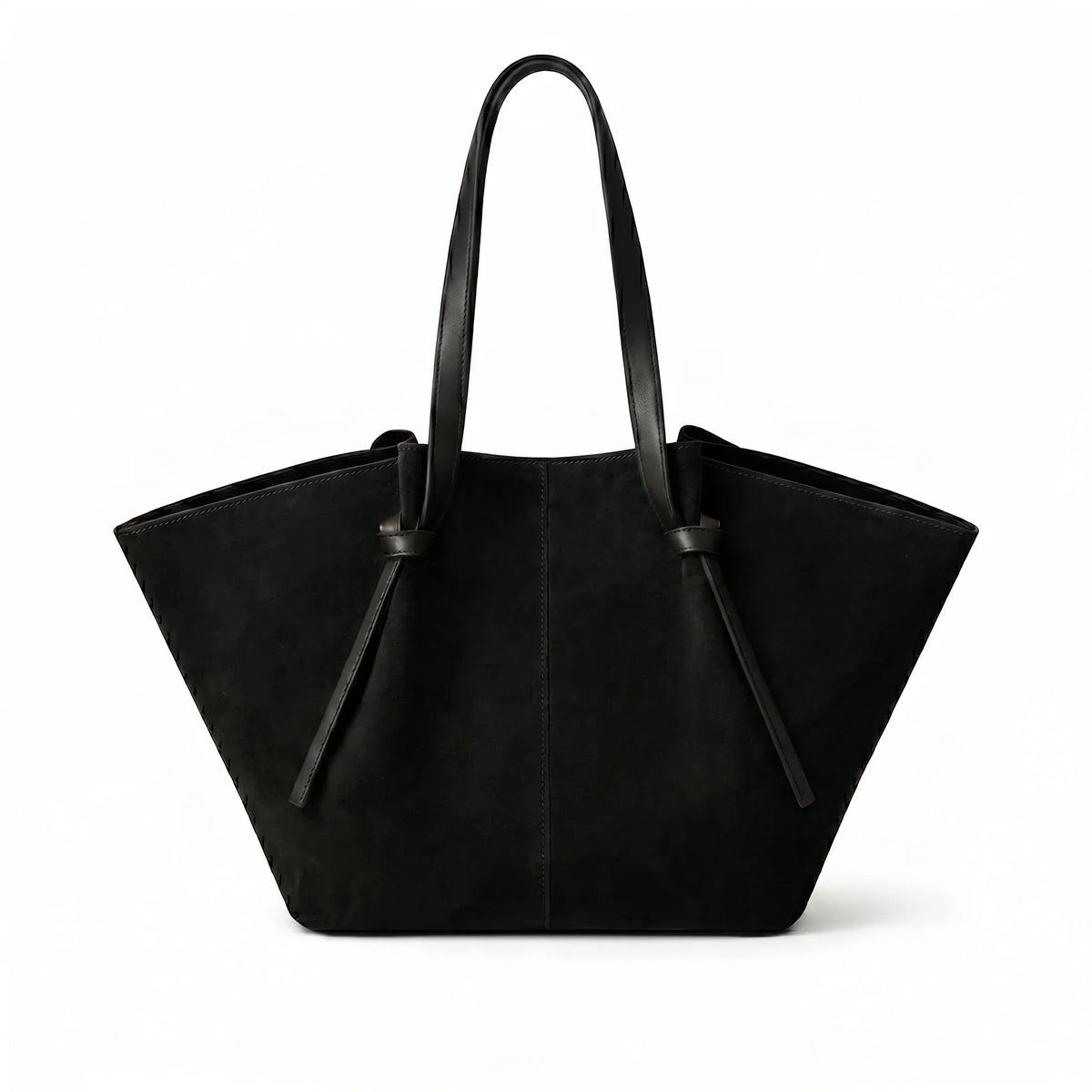 Ellunora Suede Tote Bag- Black
