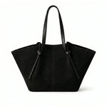 Ellunora Suede Tote Bag- Black