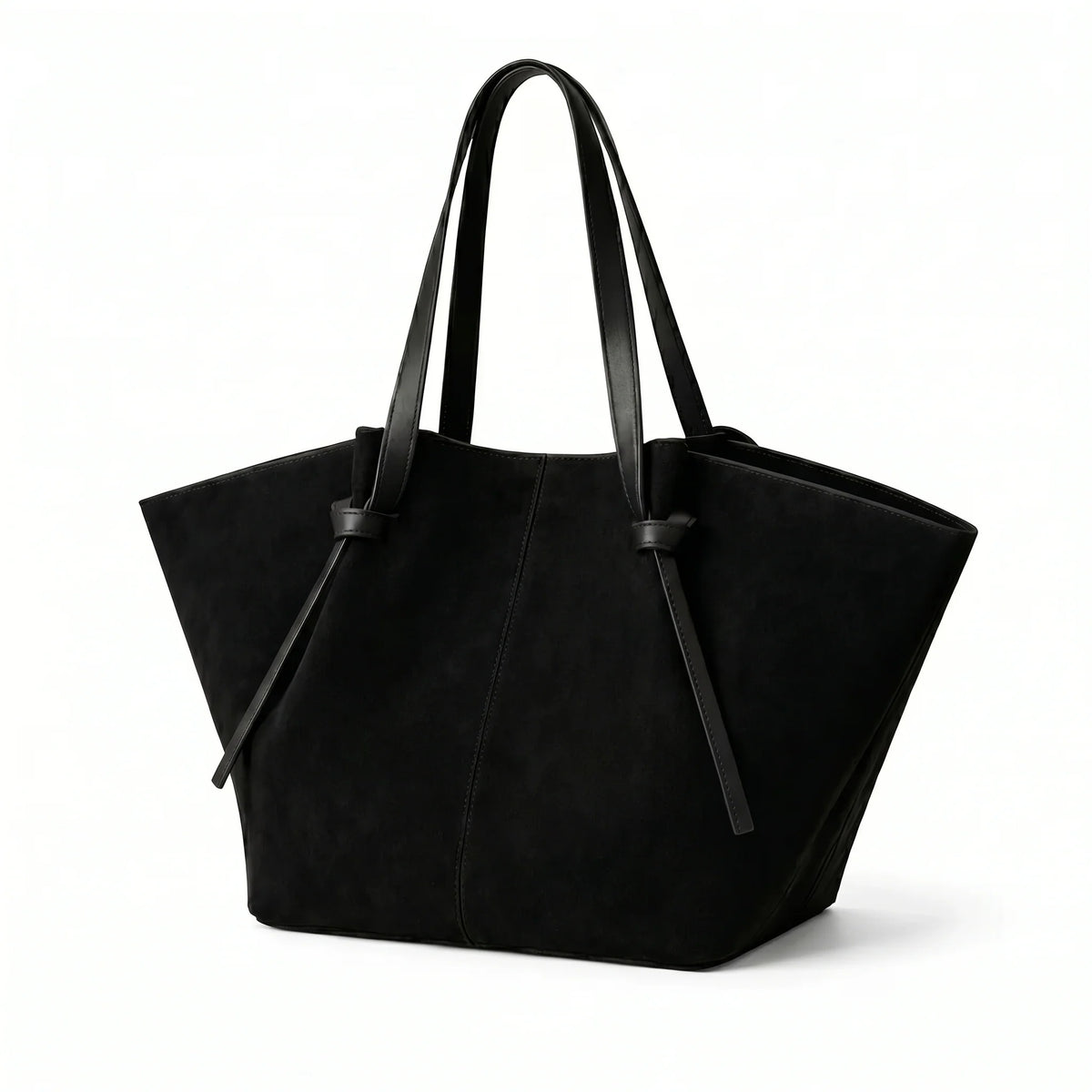 Ellunora Suede Tote Bag- Black