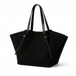 Ellunora Suede Tote Bag- Black
