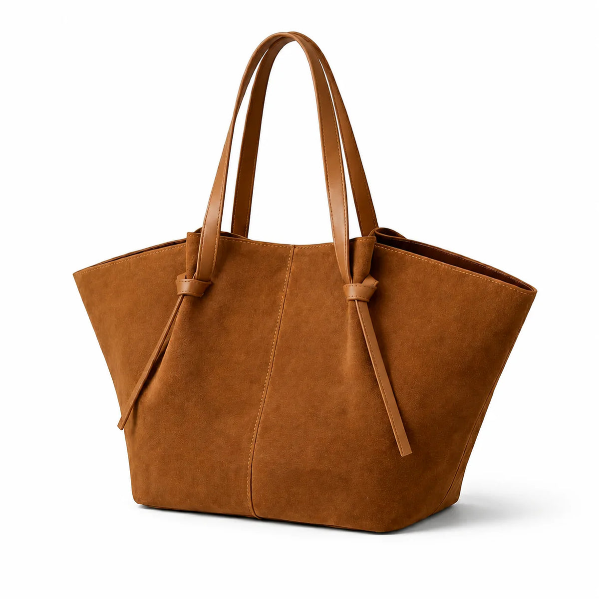 Ellunora Suede Tote Bag - Autumn Color