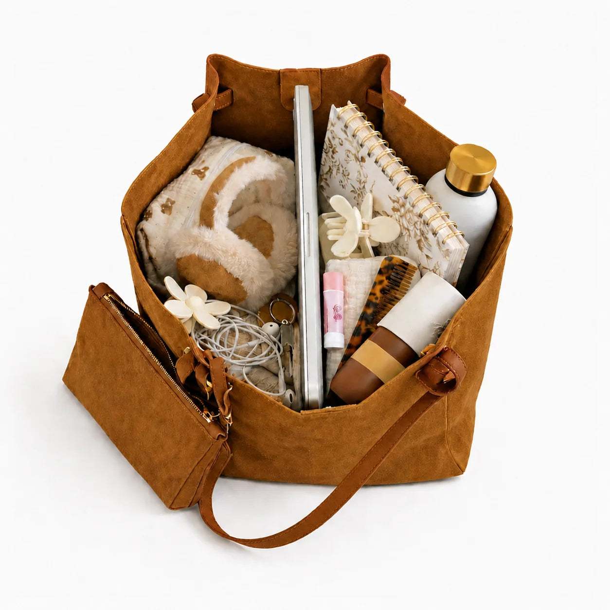 Ellunora Suede Tote Bag - Autumn