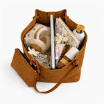Ellunora Suede Tote Bag - Autumn Color