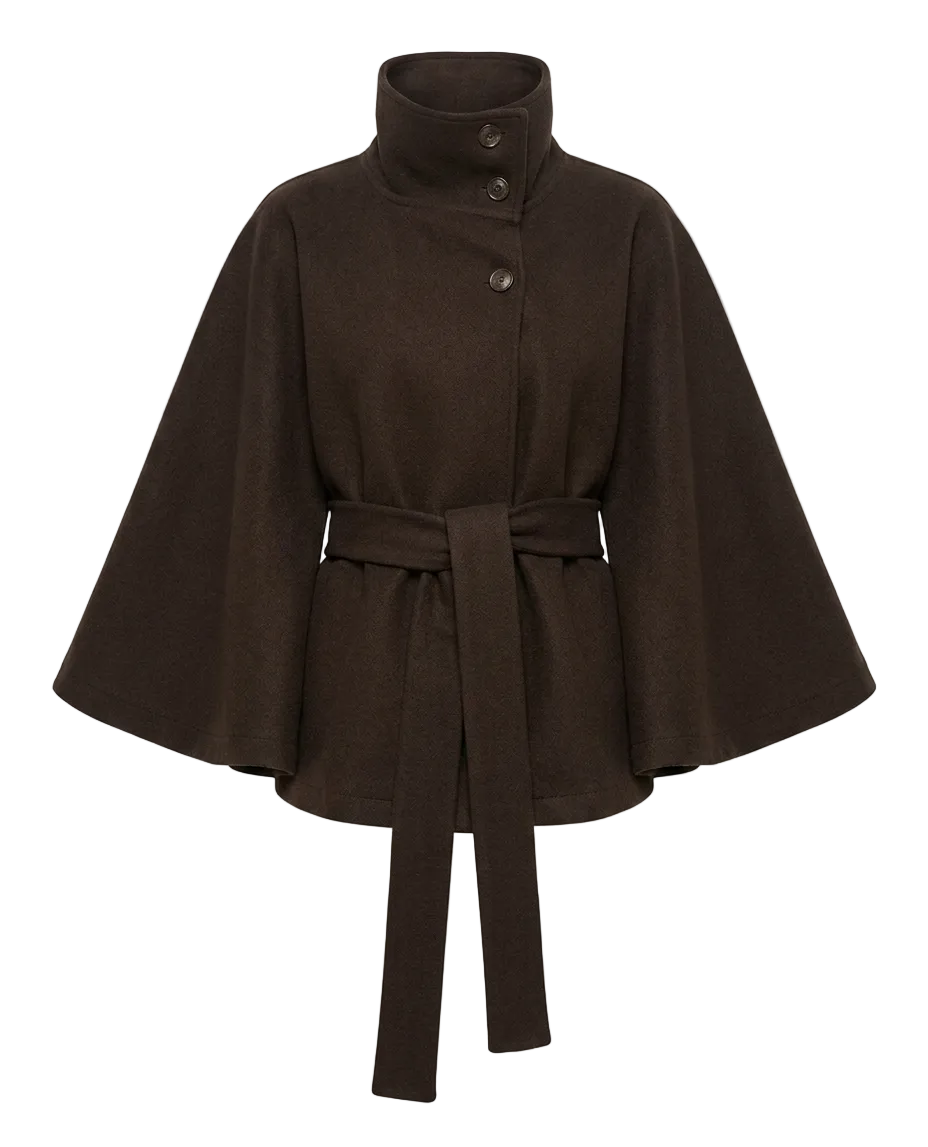 Cape Jacke - Braun