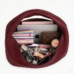 Snail Wave Large Tote Bag - Cherry Red
