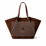 Ellunora Suede Tote Bag - Dark Coffee
