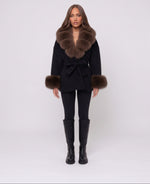 Autumn Black Furr Jacket
