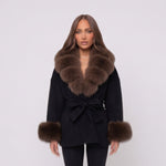 Autumn Black Furr Jacket