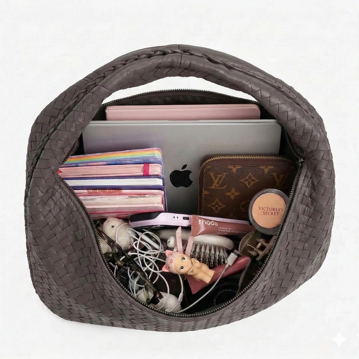 Snail Wave Large Tote Bag - Grau