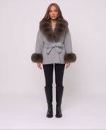 Autumn Grey furr Jacket