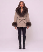 Mocha Grey Furr Jacket