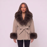 Mocha Grey Furr Jacket