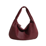 Snail Wave Large Tote Bag - Cherry Red