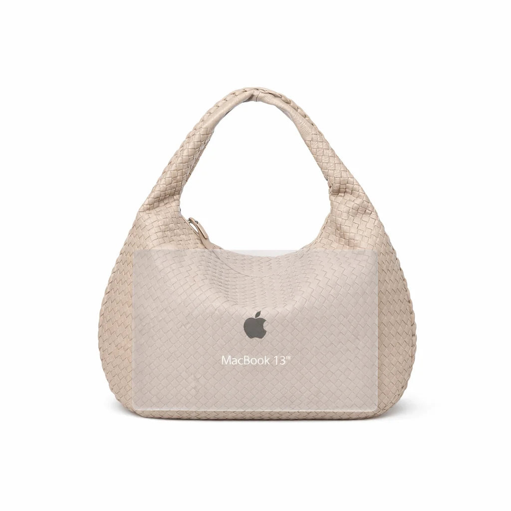 Snail Wave Large Tote Bag - Cream